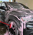 customer's car being washed